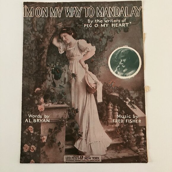1910s Vintage Sheet Music WW1 In the Heart of the City That Has No Heart - Picture 5 of 16